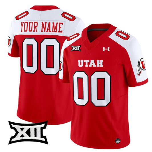 Custom Utah Utes Jersey Name, Number 2025 Vapor Limited Stitched Red Alternate
