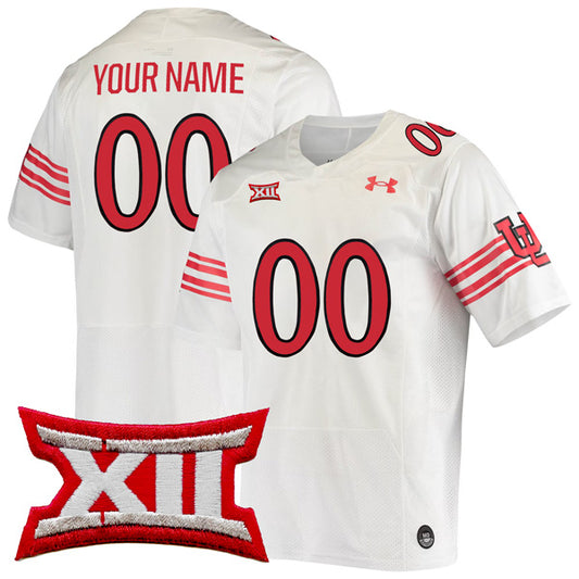 Custom Utah Utes Jersey Name and Number College Football White Throwback Game – All Stitched