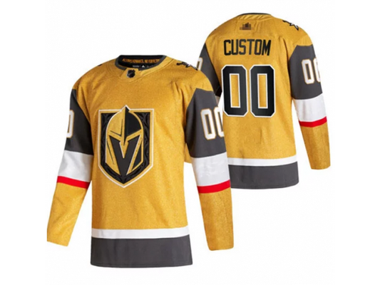 Custom Vegas Golden Knights Gold Alternate Jersey