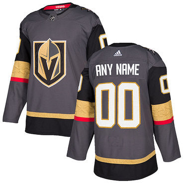Custom Vegas Golden Knights Grey Home Stitched NHL Jersey