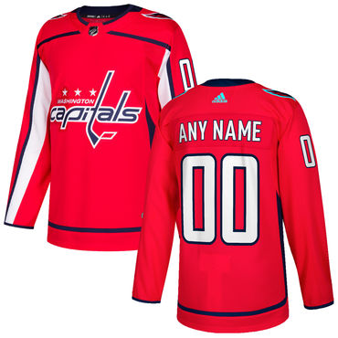 Custom Washington Capitals Red Stitched NHL 2017-2018 Hockey Jersey