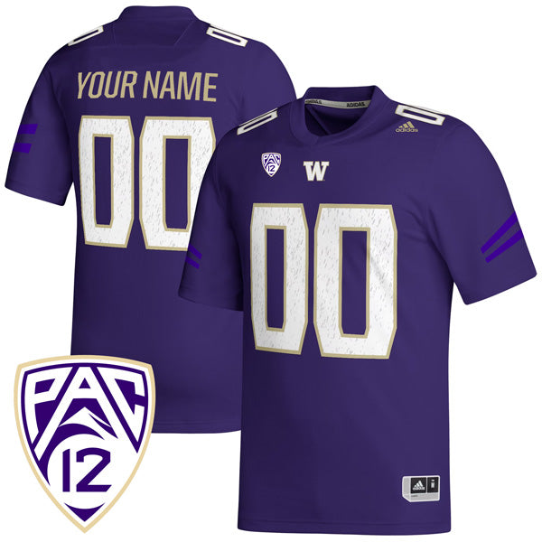 Custom Washington Huskies Jersey Name and Number College Football Purple – All Stitched
