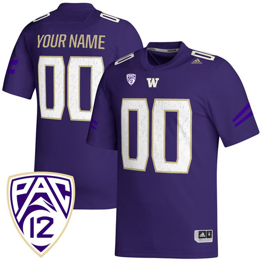 Custom Washington Huskies Jersey Name and Number College Football Purple – All Stitched