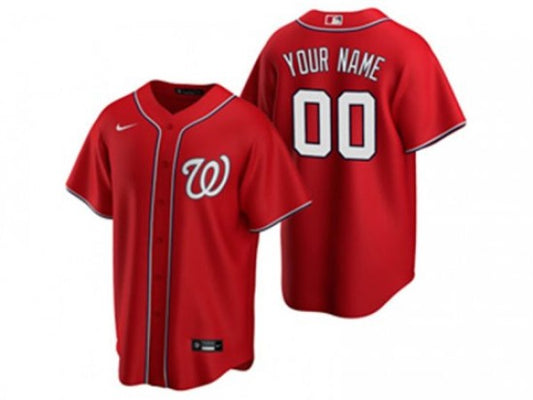 Custom Washington Nationals Cool Base Jersey