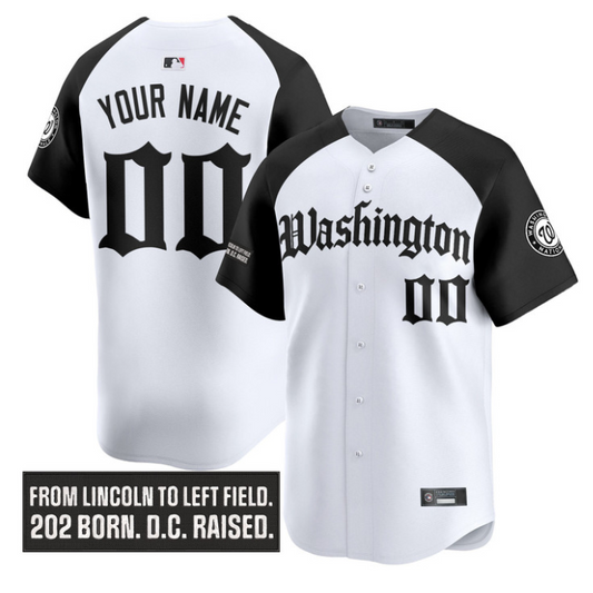 Custom Washington Nationals Jersey Gothic Capitol Edition Stitched Alternate