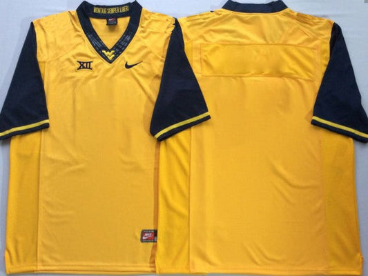 Custom West Virginia Mountaineers Jersey - Gold