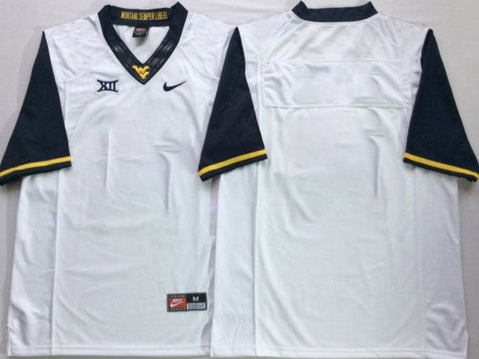 Custom West Virginia Mountaineers Jersey - White