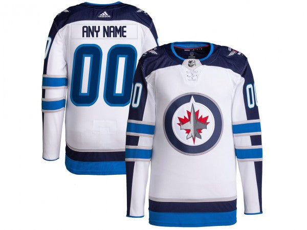 Custom Winnipeg Jets White Classic Jersey