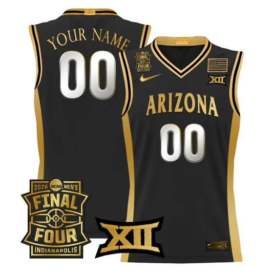 Custom Arizona Wildcats Jersey 2026 Final Four Patch All Stitched