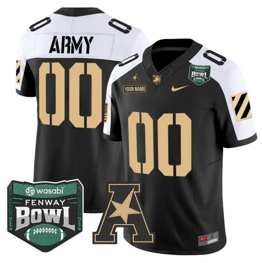 Custom Army Black Knights Jersey 2025 Fenway Bowl Patch Vapor Stitched