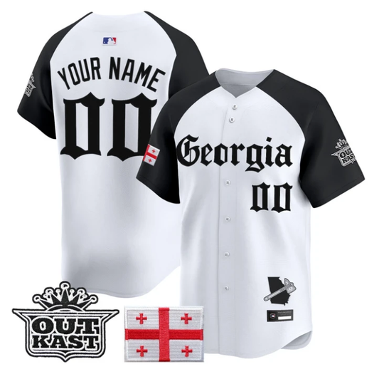Custom Atlanta Braves Jersey Name, Number Georgia Outkast Gothic Stitched