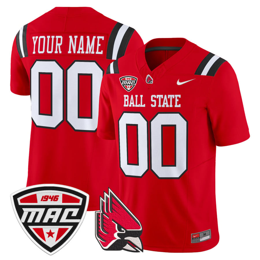 Custom Ball State Cardinals Jersey 2025 Vapor Limited Stitched