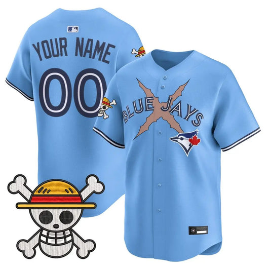 Custom Blue Jays Jersey Name, Number One Piece Premier Limited Stitched