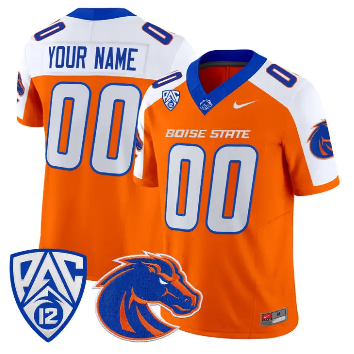 Custom Boise State Broncos Jersey Name, Number 2026 Vapor Stitched