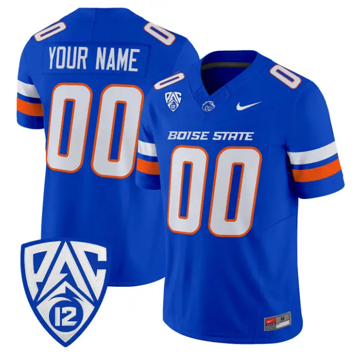 Custom Boise State Broncos Jersey Name, Number 2026 Vapor Stitched