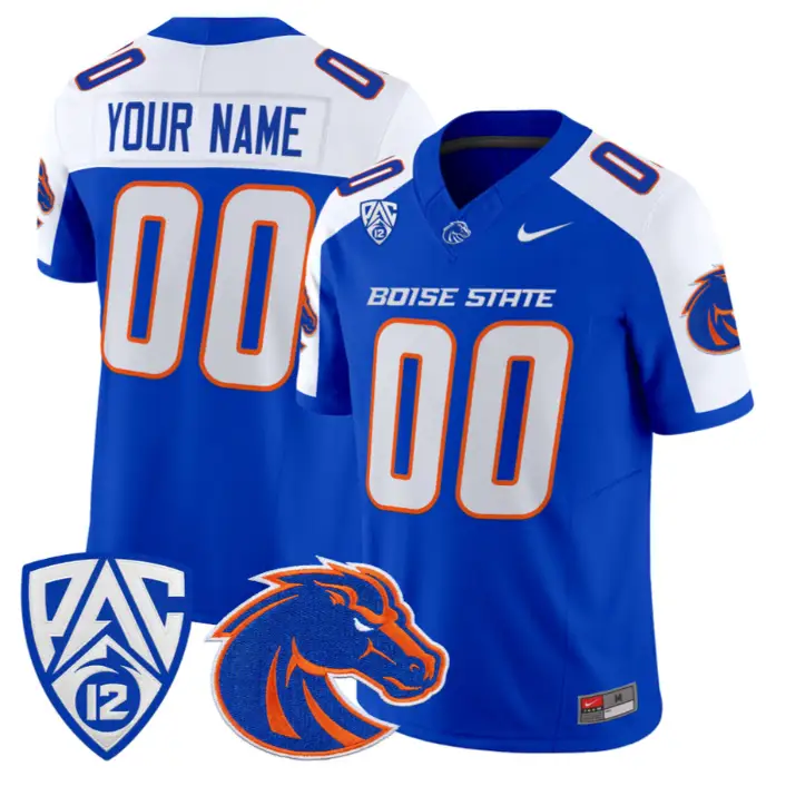 Custom Boise State Broncos Jersey Name, Number 2026 Vapor Stitched