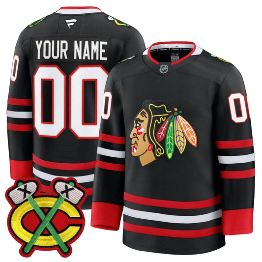 Custom Chicago Blackhawks Jersey 2025-26 Premium Stitched