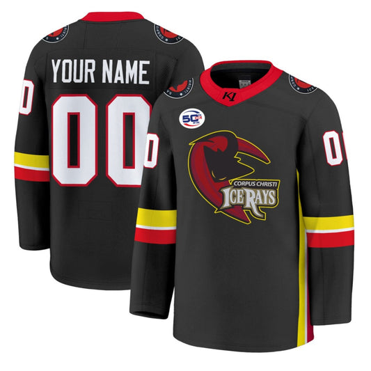Custom Corpus Christi IceRays Hockey Jersey Name, Number All Stitched