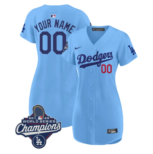 Custom Dodgers Jersey 2025 World Series Champions Baseball Dress Stitched