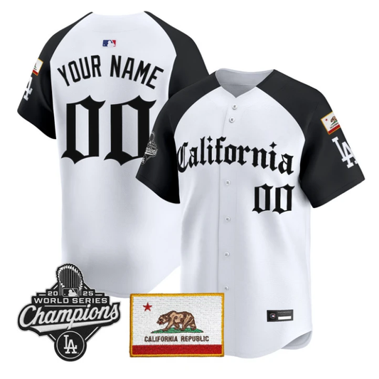 Custom Dodgers Jersey Name, Number California Gothic Edition Stitched