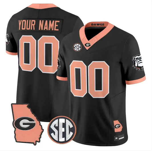 Custom Georgia Bulldogs Jersey Name, Number 2026 The Big Peach Stitched