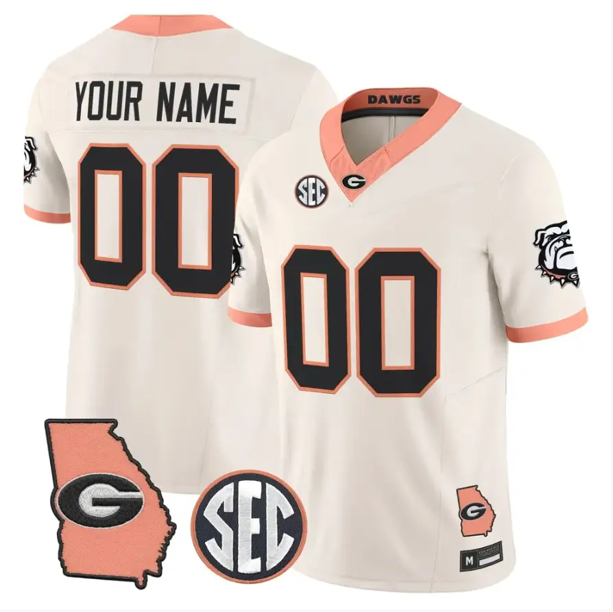 Custom Georgia Bulldogs Jersey Name, Number 2026 The Big Peach Stitched