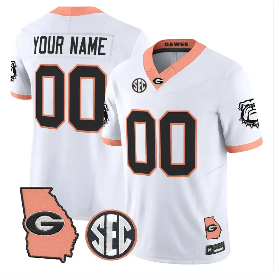 Custom Georgia Bulldogs Jersey Name, Number 2026 The Big Peach Stitched
