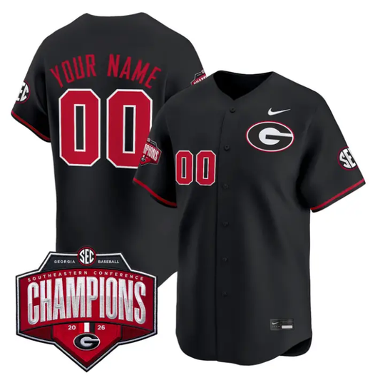 Custom Georgia Bulldogs Jersey Southeastern Confernce Champions 2026