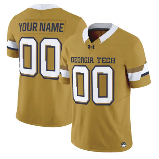 Custom Georgia Tech Yellow Jackets Jersey 2026 Vapor Limited Stitched