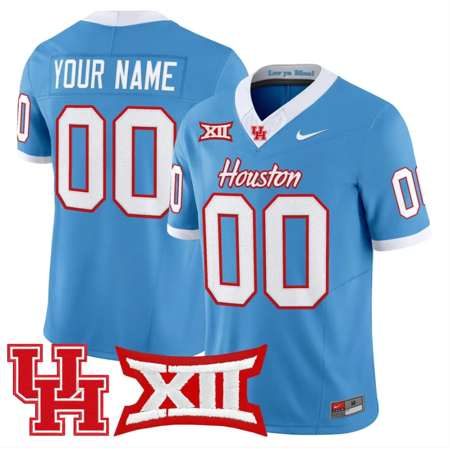 Custom Houston Cougars Jersey Name, Number 2026 Vapor Limited Stitched
