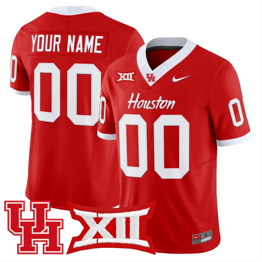 Custom Houston Cougars Jersey Name, Number 2026 Vapor Limited Stitched