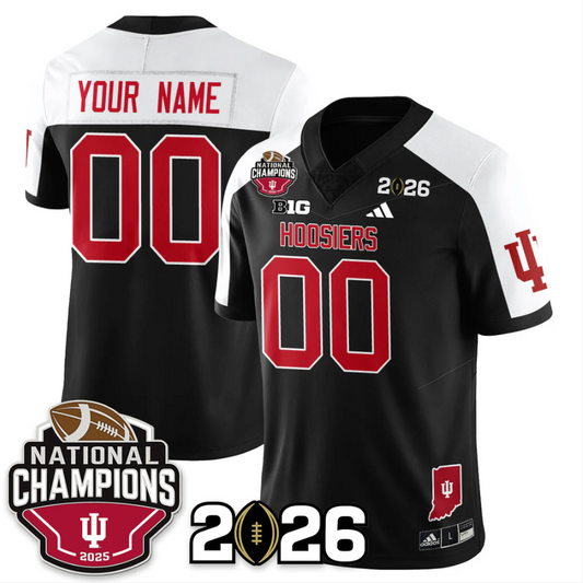 Custom Indiana Hoosiers Jersey 2025 National Champions Patch V3 Stitched