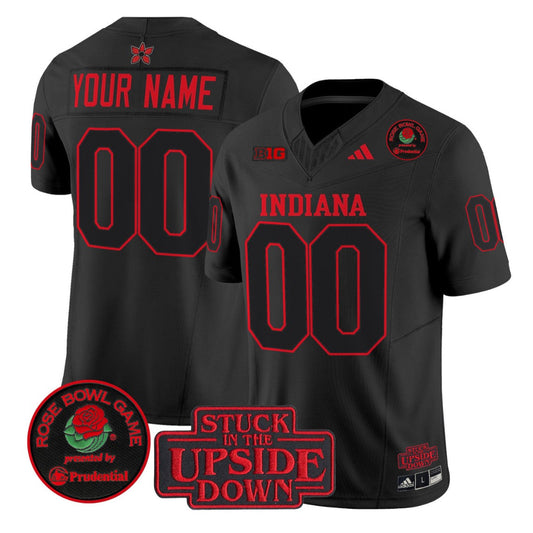 Custom Indiana Hoosiers Jersey 2026 Rose Bowl Stranger Things V2 Stitched