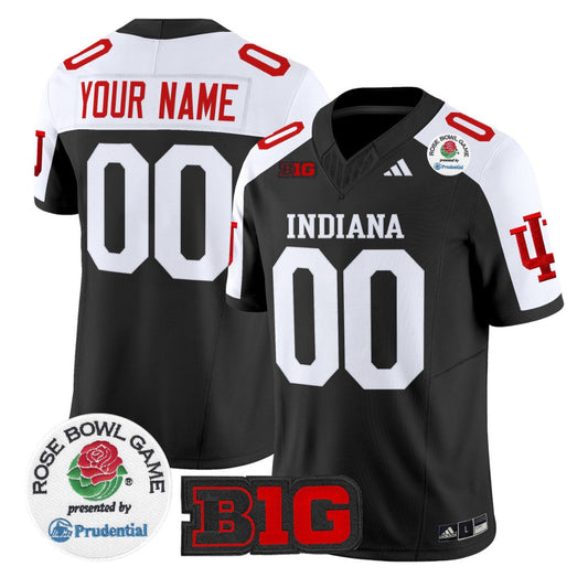 Custom Indiana Hoosiers Jersey 2026 Rose Bowl V2 Stitched