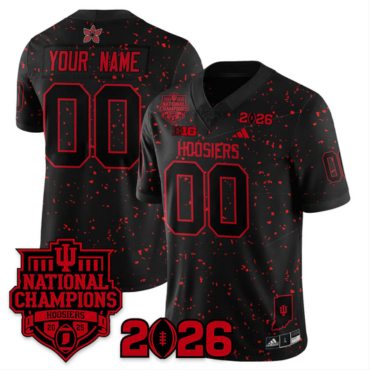 Custom Indiana Hoosiers Jersey Stranger Things 2025 Champions Stitched