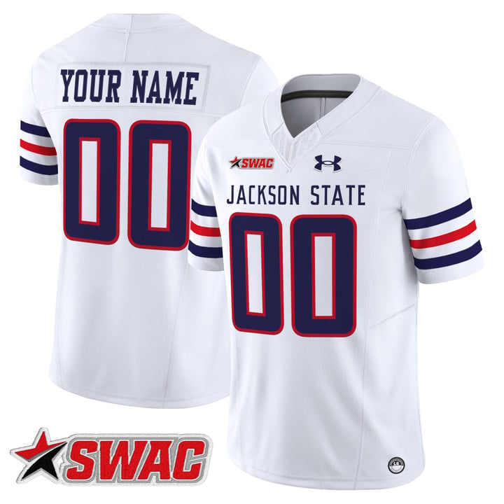Custom Jackson State Tigers Jersey Name, Number 2025 Vapor Stitched