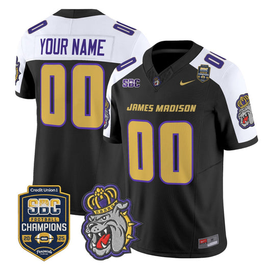 Custom James Madison Dukes Jersey 2025 SBC Champions Vapor Limited