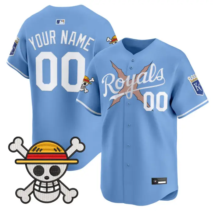 Custom Kansas City Royals Jersey Name, Number One Piece Premier Stitched
