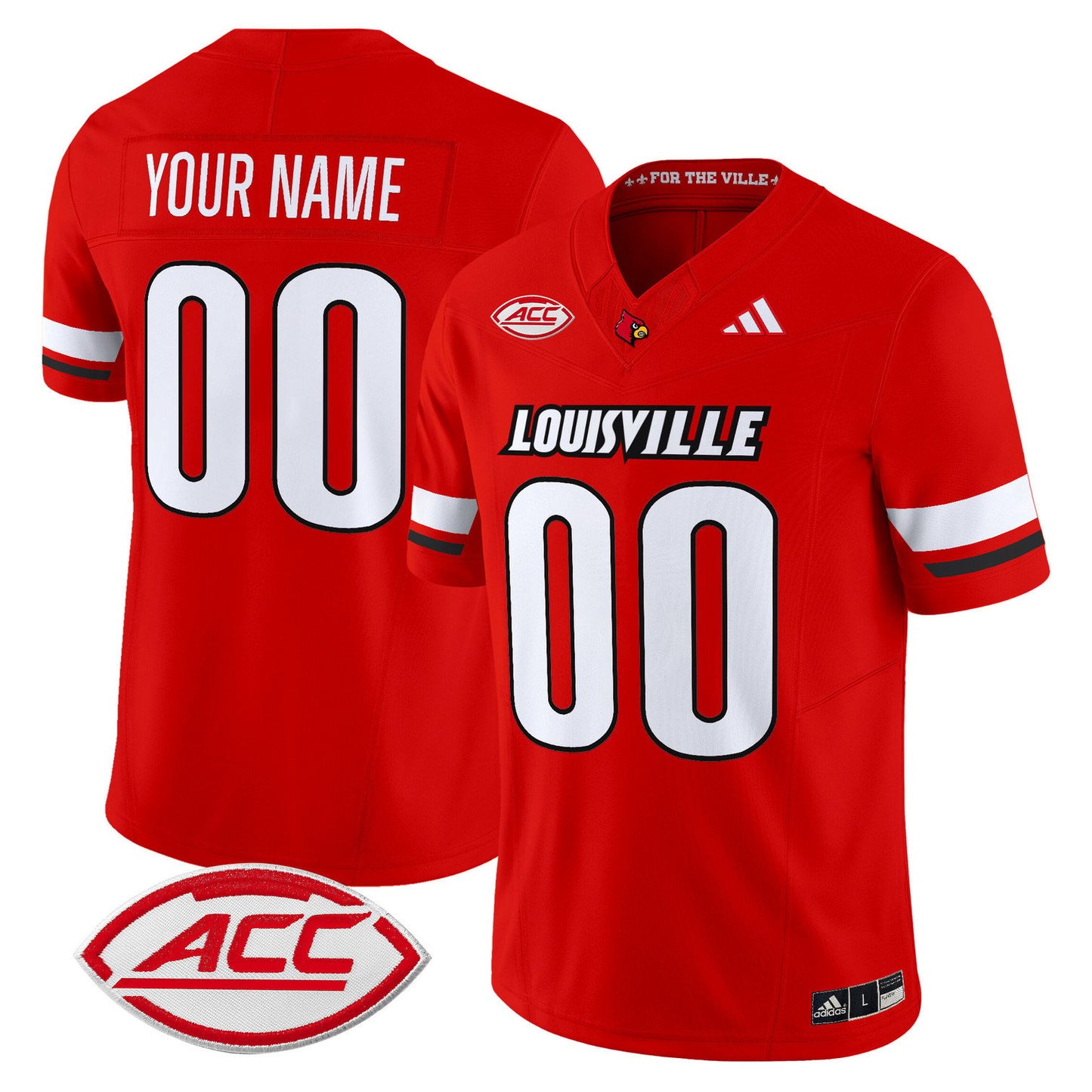 Custom Louisville Cardinals Jersey Name, Number 2025 Vapor Stitched