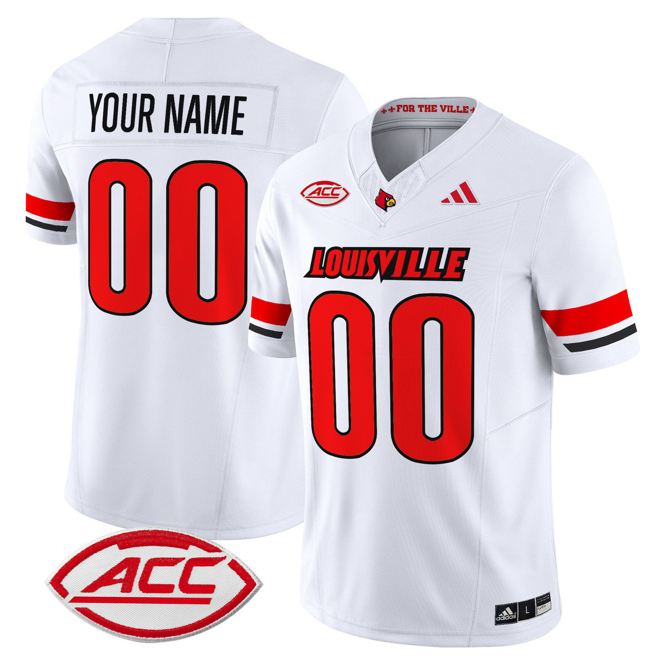 Custom Louisville Cardinals Jersey Name, Number 2025 Vapor Stitched
