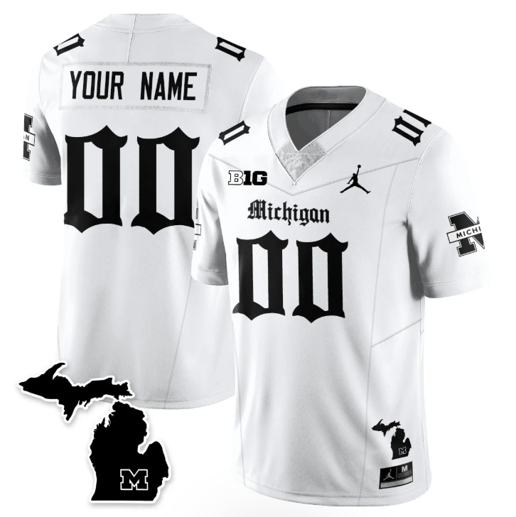 Custom Michigan Wolverines Jersey Gothic Vapor Limited Football Stitched