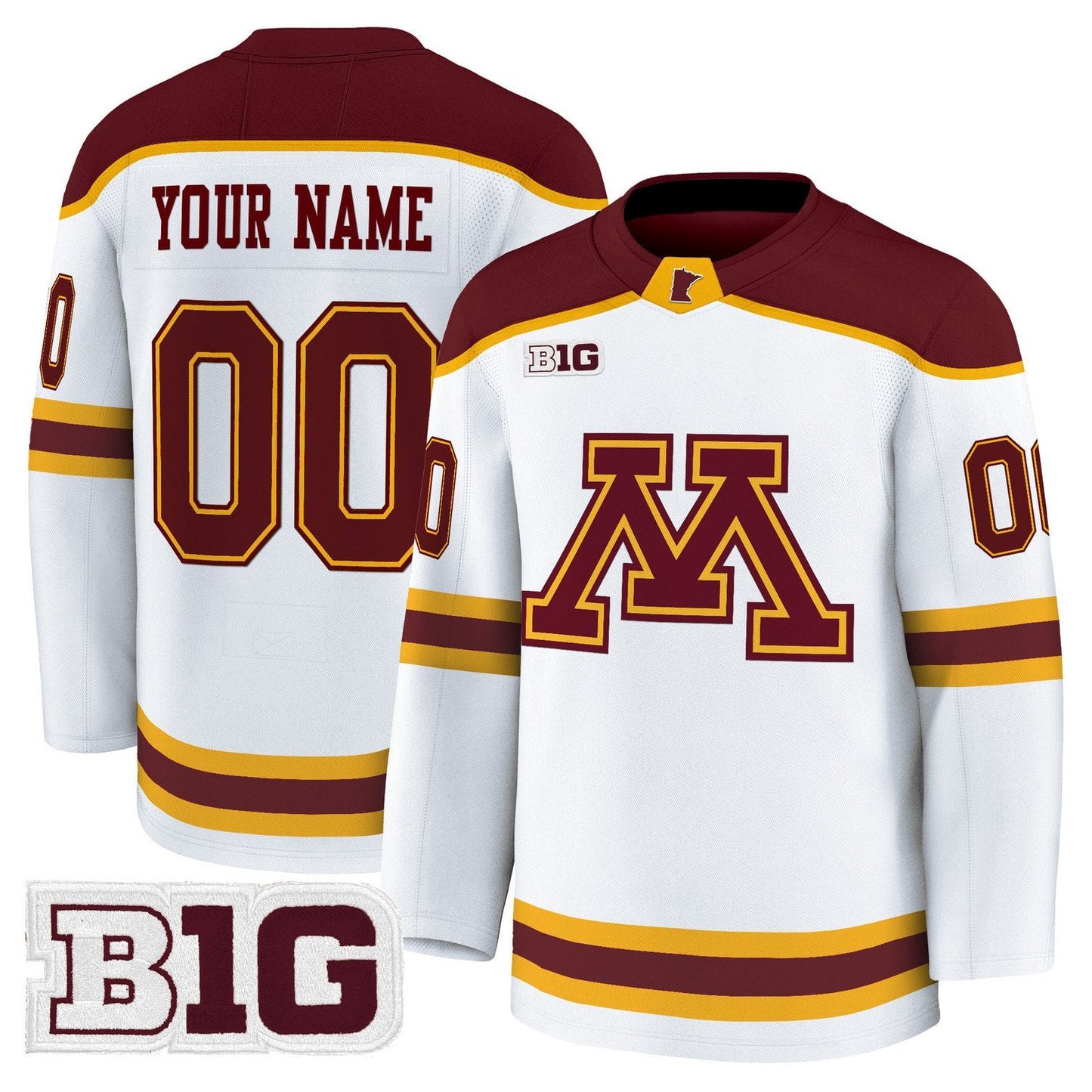 Custom Minnesota Golden Gophers Jersey Name, Number 2025-26 Premium Stitched
