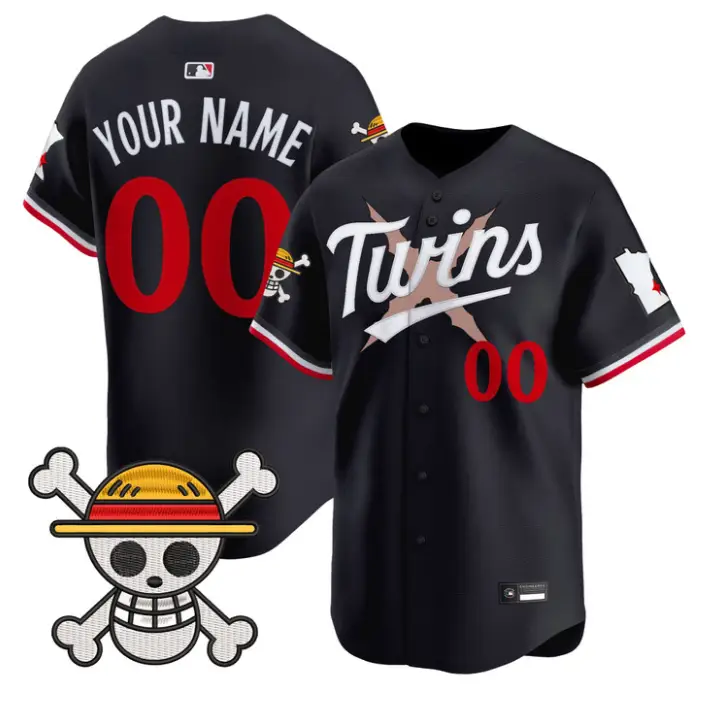 Custom Minnesota Twins Jersey Name, Number One Piece Premier Stitched
