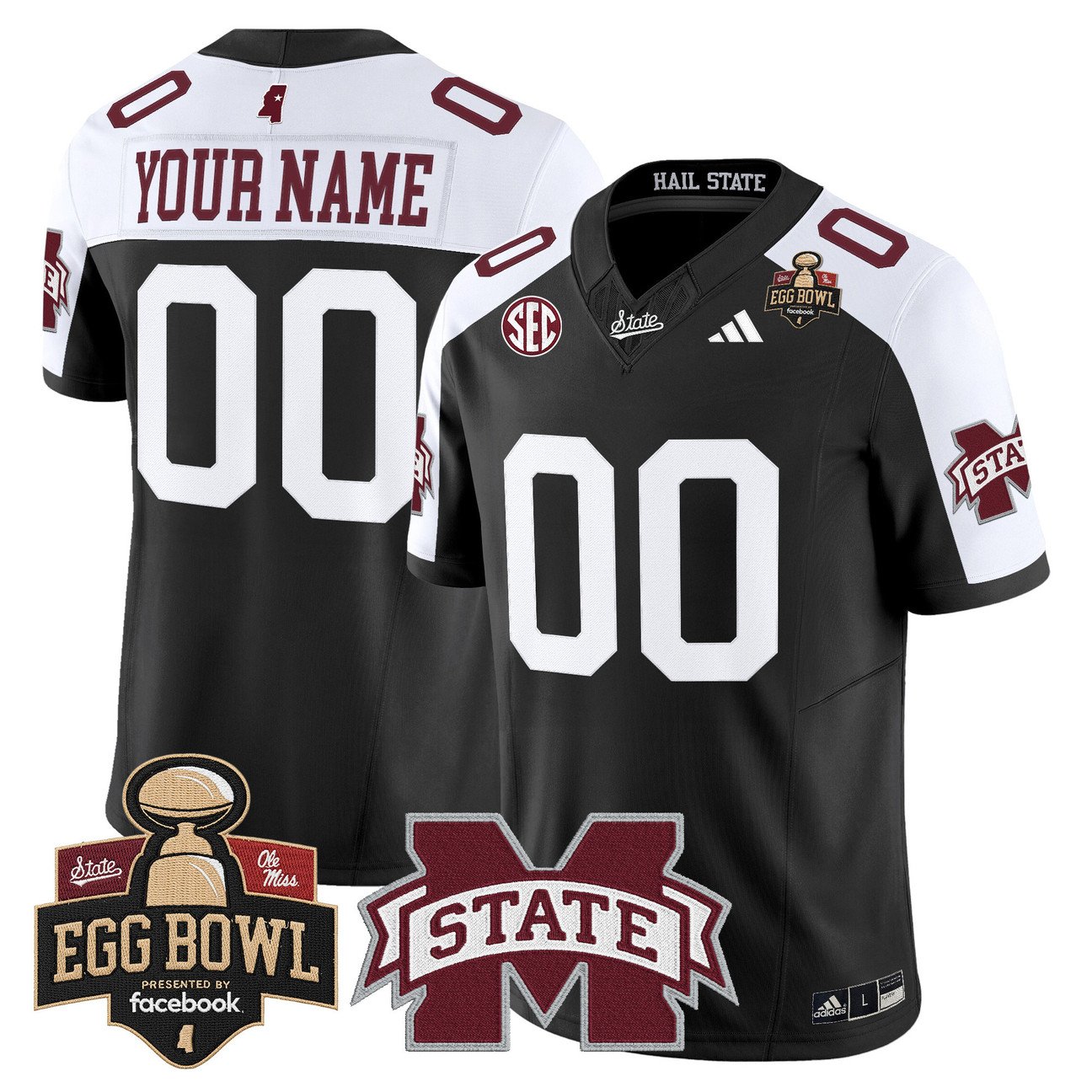 Custom Mississippi State Bulldogs Jersey 2025 Egg Bowl Stitched