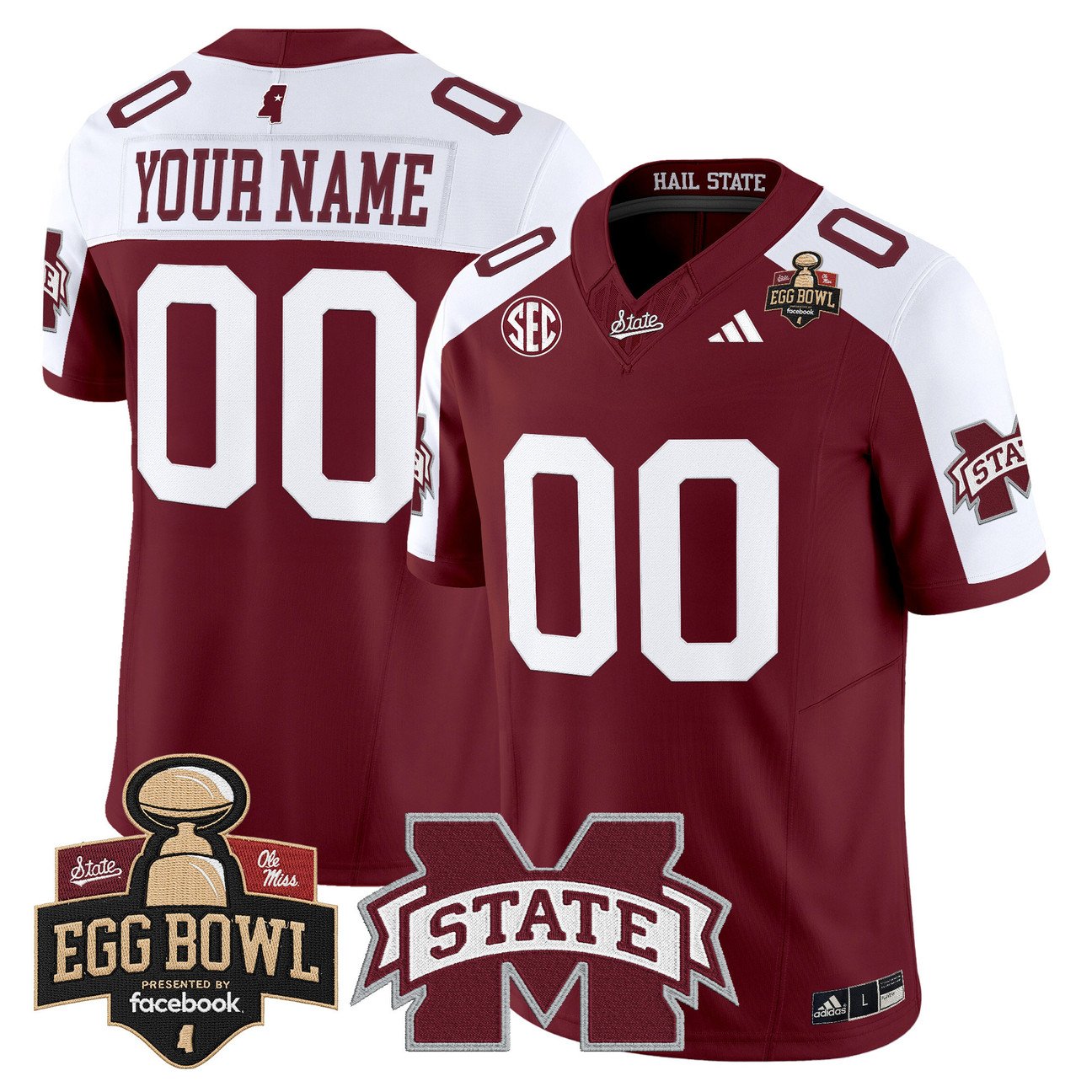 Custom Mississippi State Bulldogs Jersey 2025 Egg Bowl Stitched