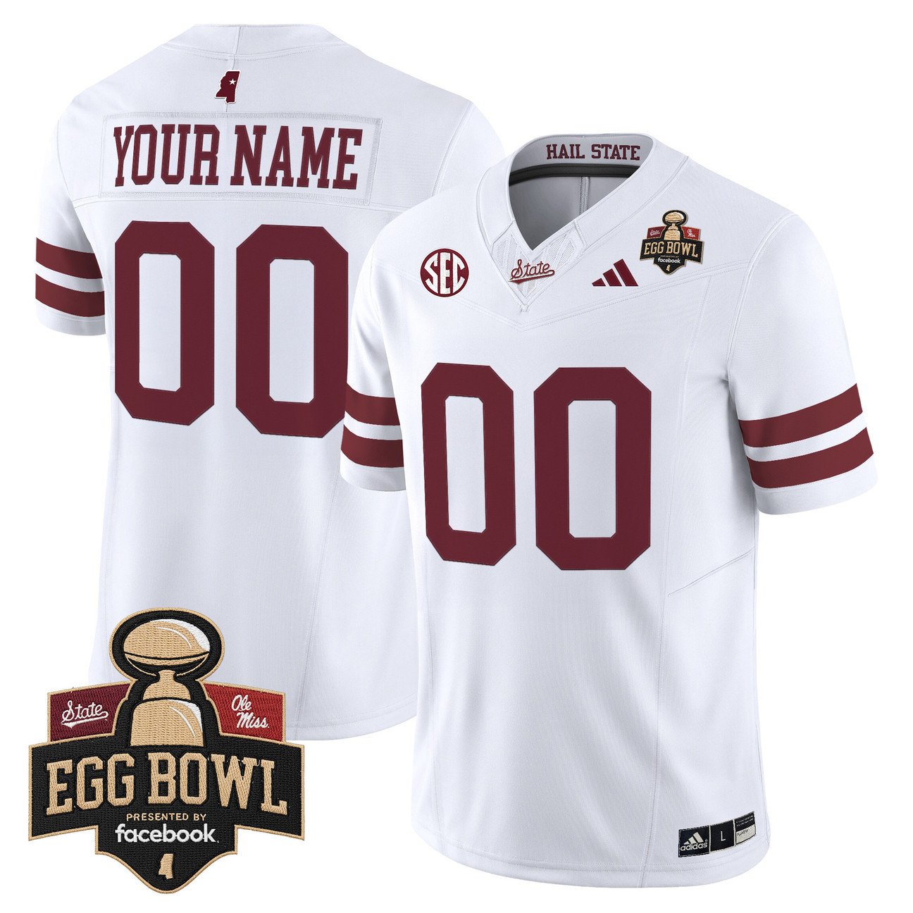 Custom Mississippi State Bulldogs Jersey 2025 Egg Bowl Stitched