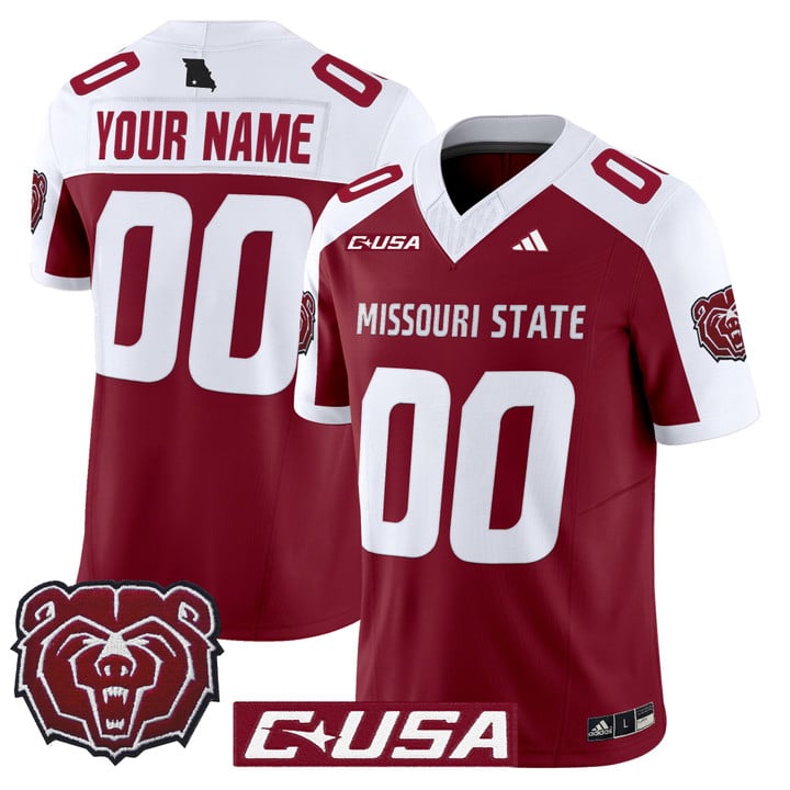Custom Missouri State Bears Jersey 2025 Vapor Limited Stitched