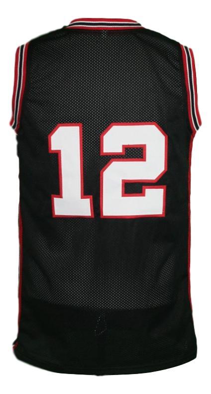 Bullets Jersey #12 Baltimore Washington Retro Basketball New Black