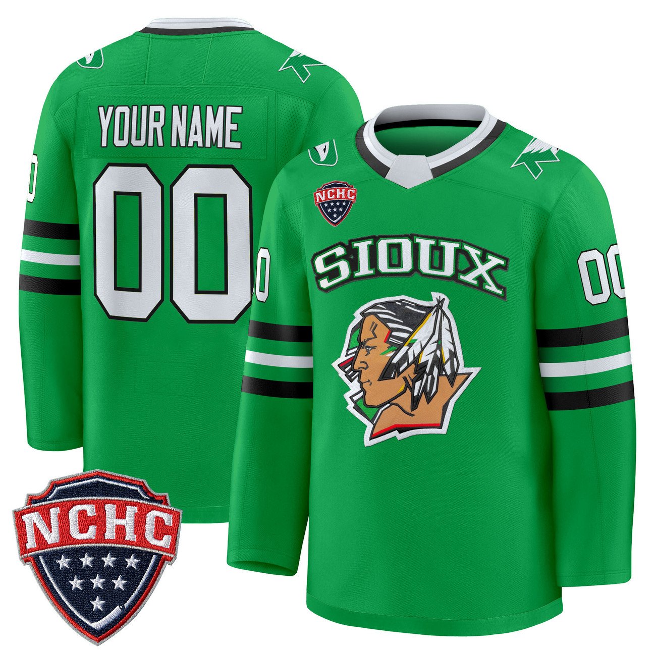 Custom North Dakota Fighting Hawks Jersey 2025-26 Premium Stitched