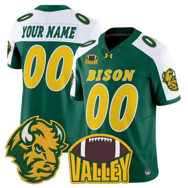 Custom North Dakota State Bison Jersey 2025 Vapor Limited Stitched